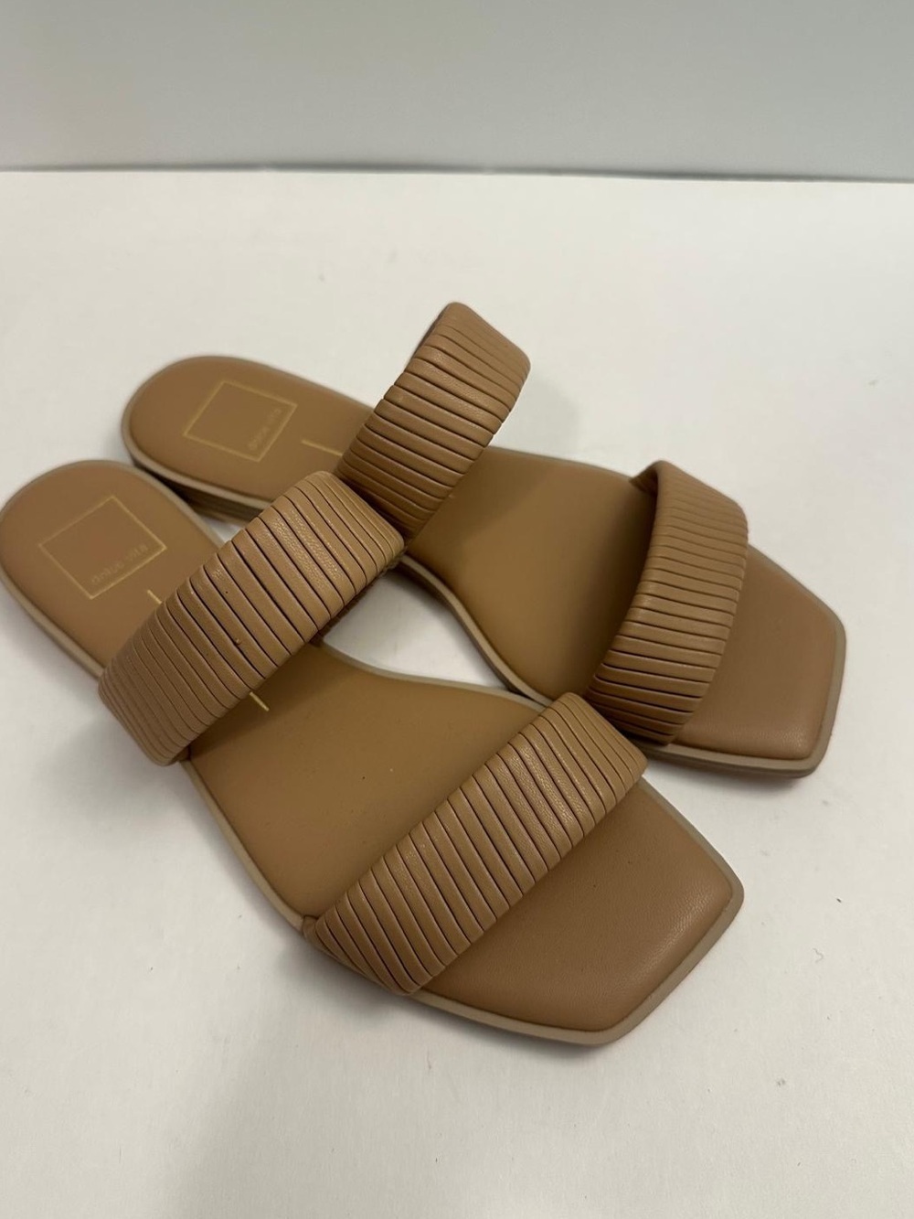 Dolce Vita Ilize Cafè Stella Tan Slide Flat Sandal Size 9.5